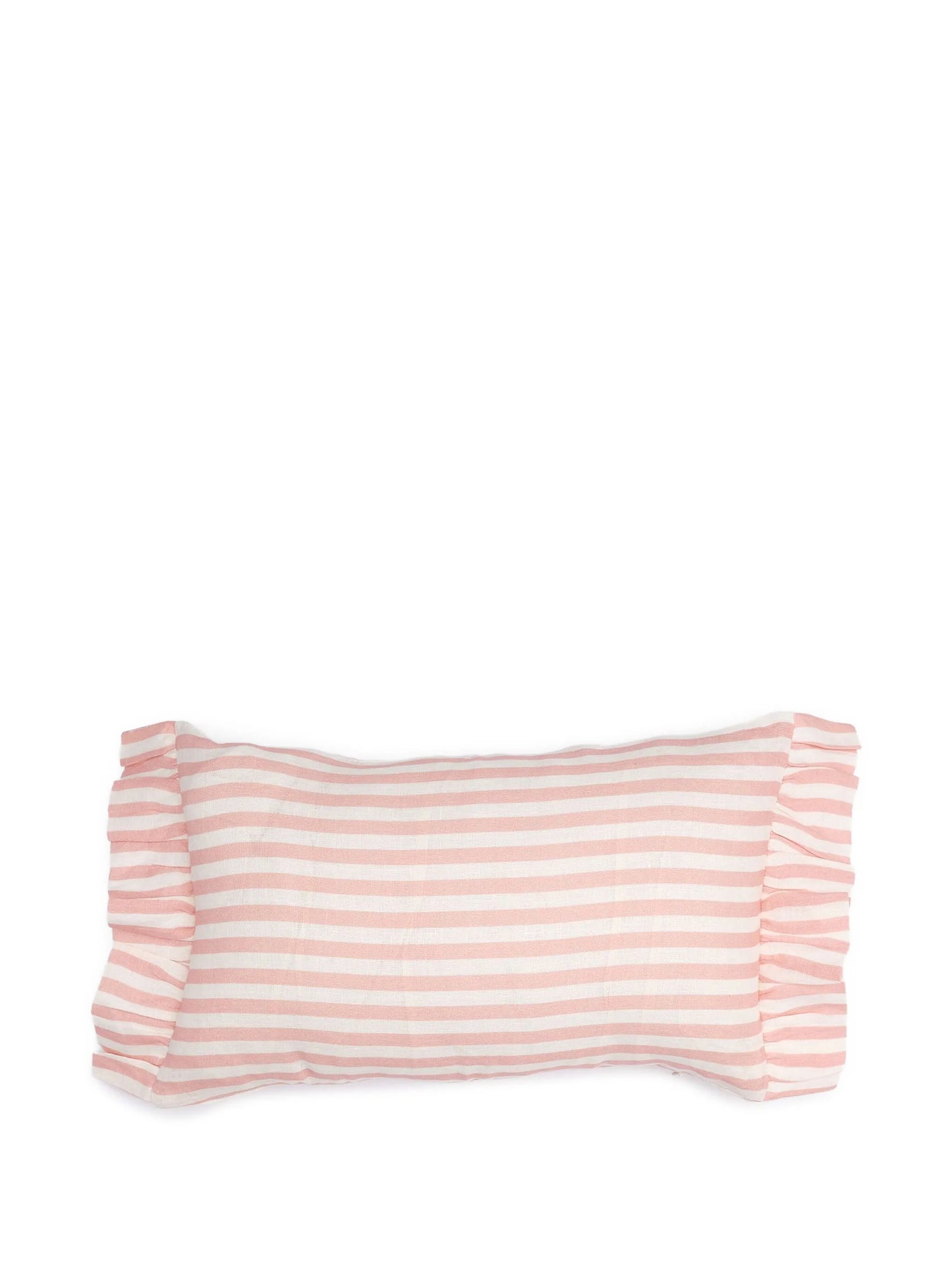 stripe ruffle cushion cover