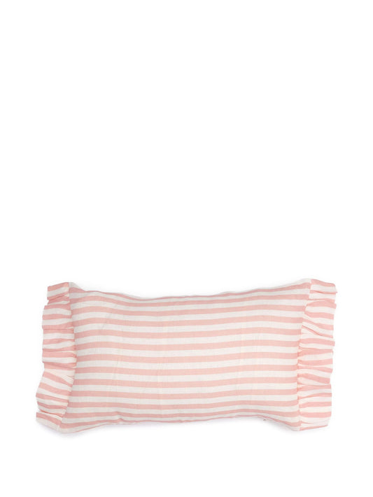 stripe ruffle cushion cover