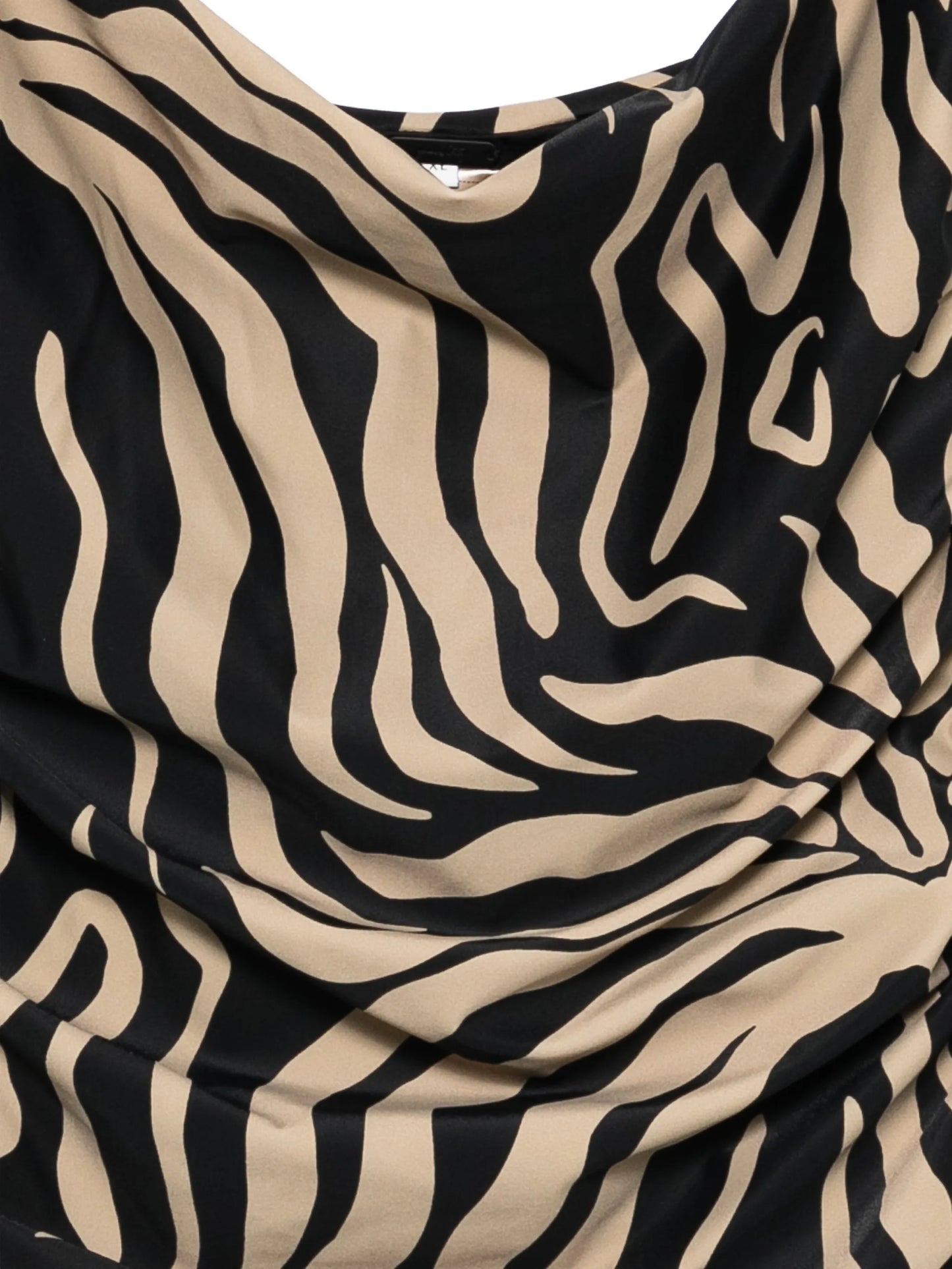 zebra-print swimsuit