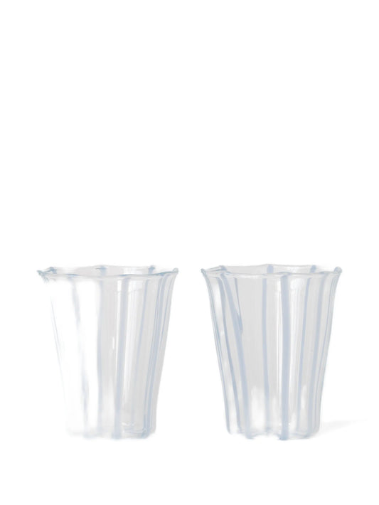 ribbed glass tumbler (set of two)