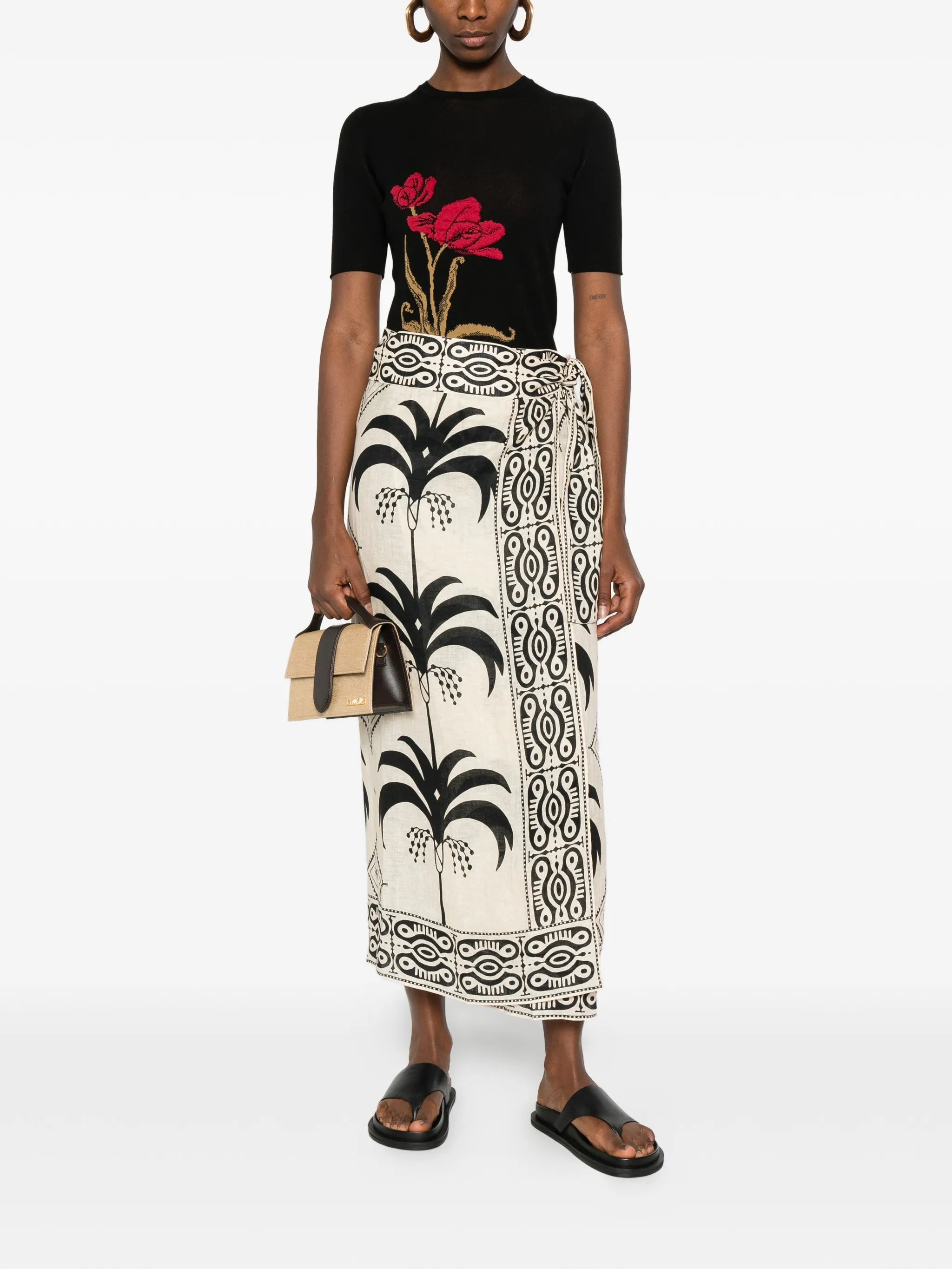 Significado Poderoso midi skirt