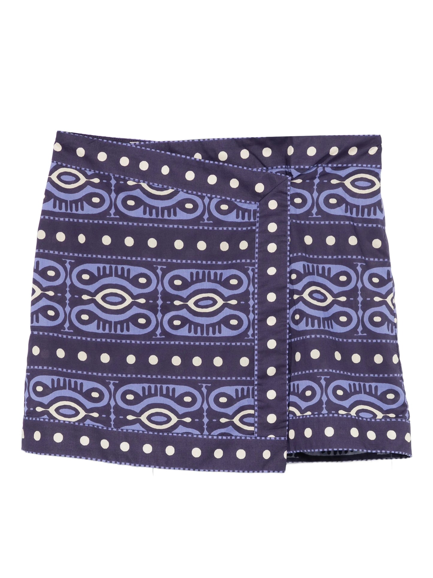Hunting Roots dotted-print mini skirt