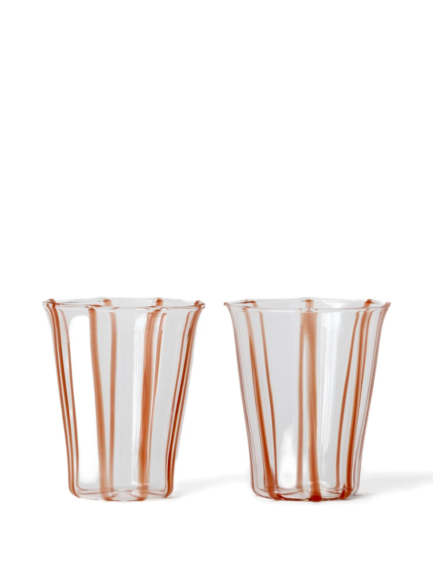 striped ribbed tumbler (set of two)