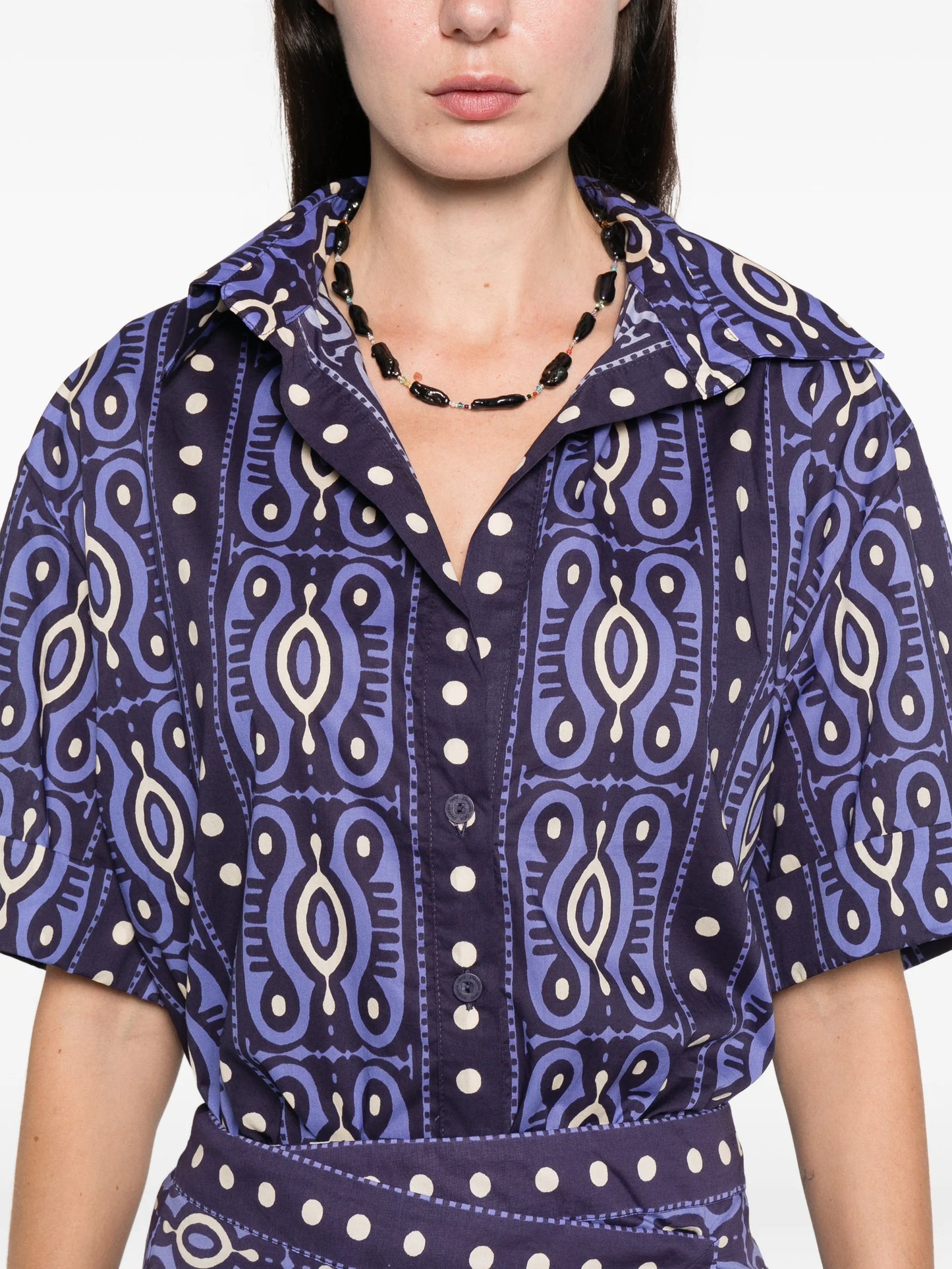 Salty Promises buttoned-patterned shirt