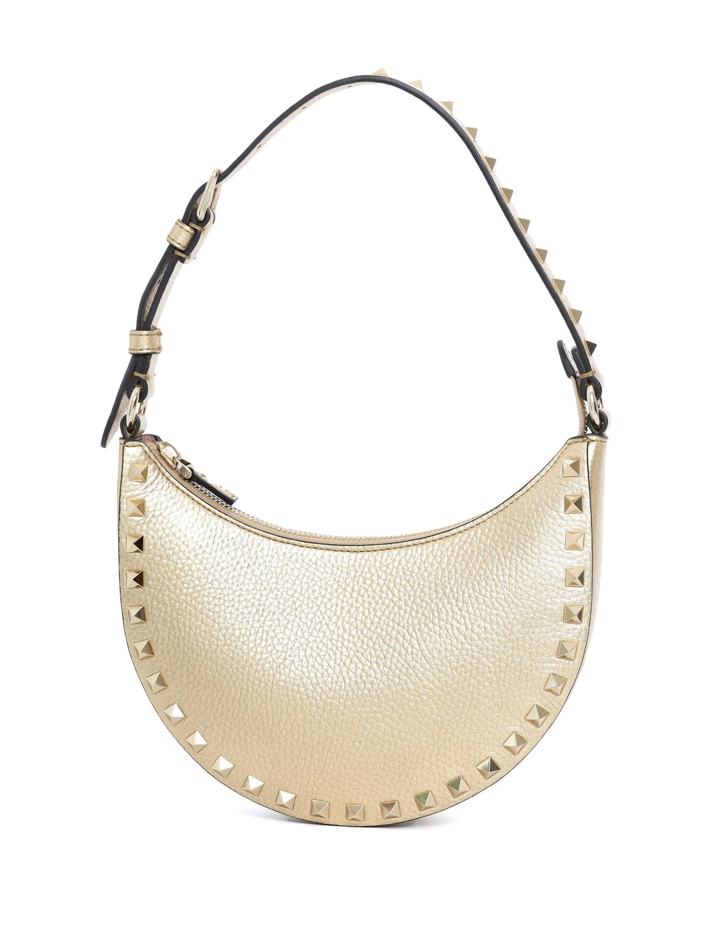 Rockstud leather shoulder bag