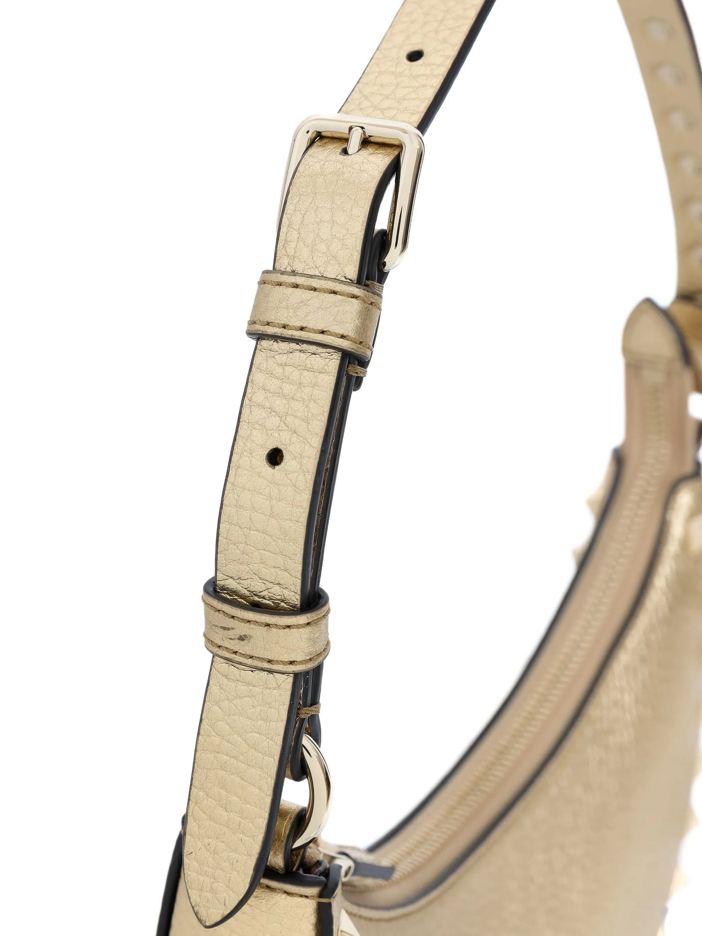 Rockstud leather shoulder bag