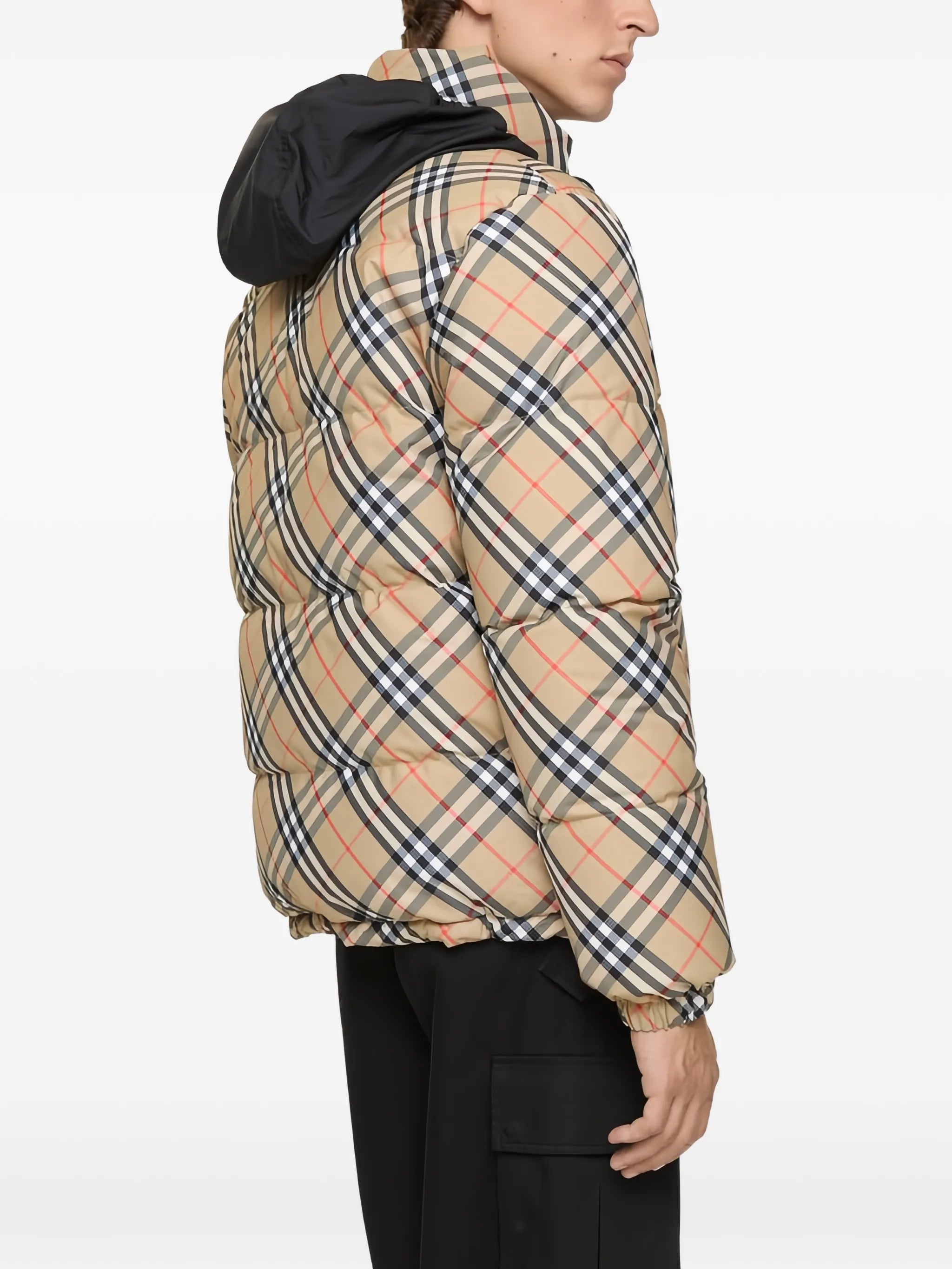 reversible Check snowdon puffer jacket