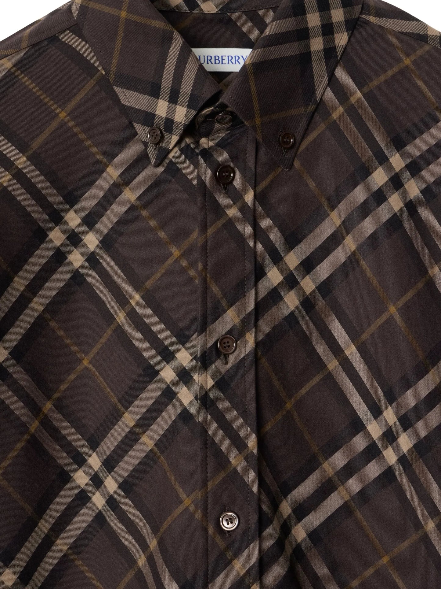 relaxed-fit check cotton shirt