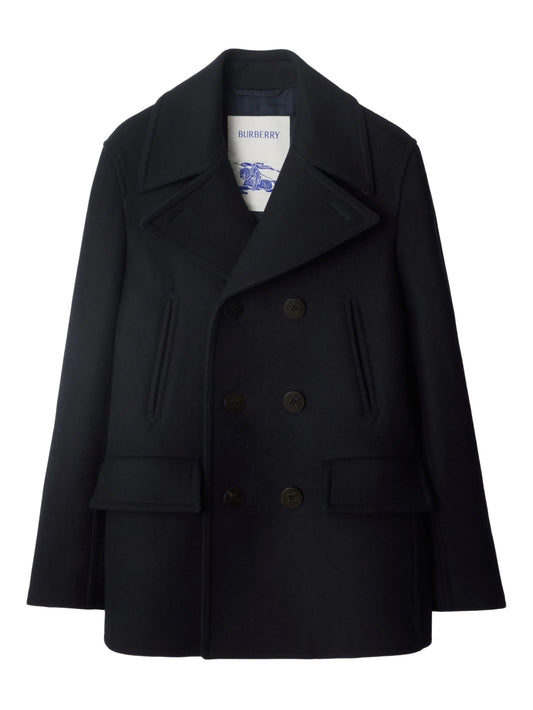 double-breasted peacoat