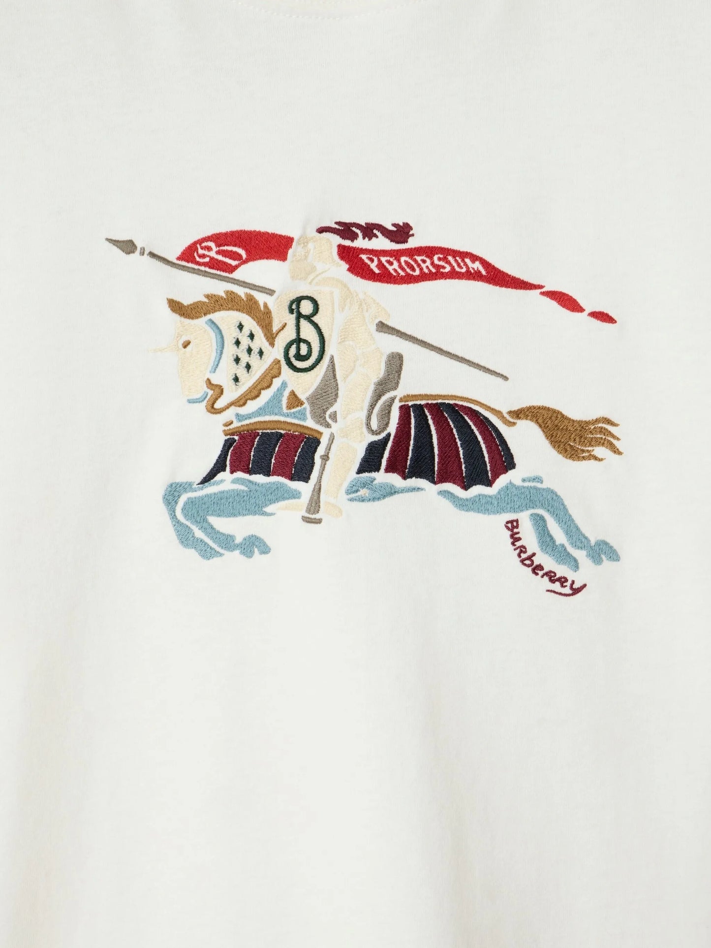 Equestrian Knight-embroidered T-shirt