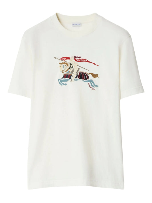 Equestrian Knight-embroidered T-shirt