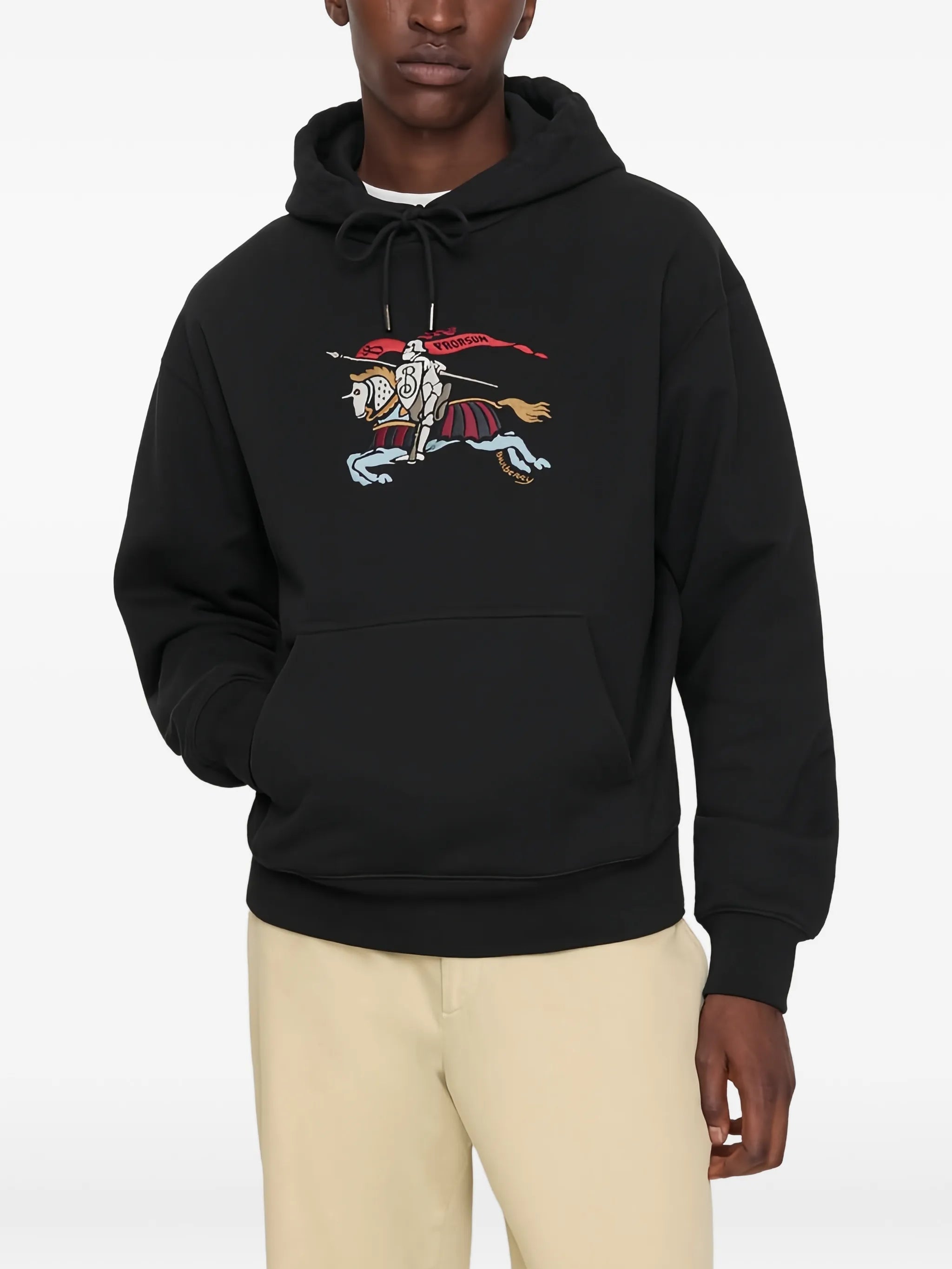 Equestrian Knight-embroidered hoodie