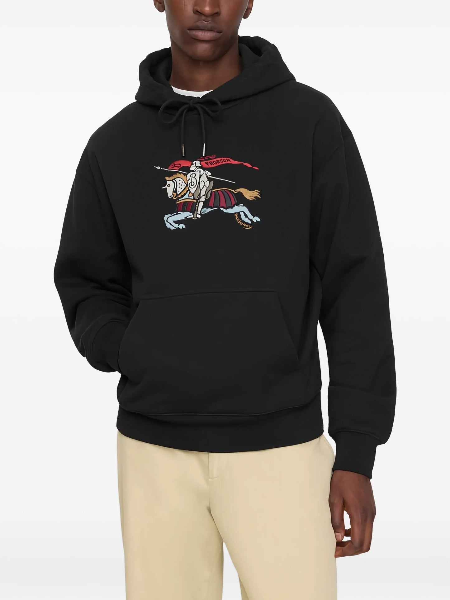 Equestrian Knight-embroidered hoodie