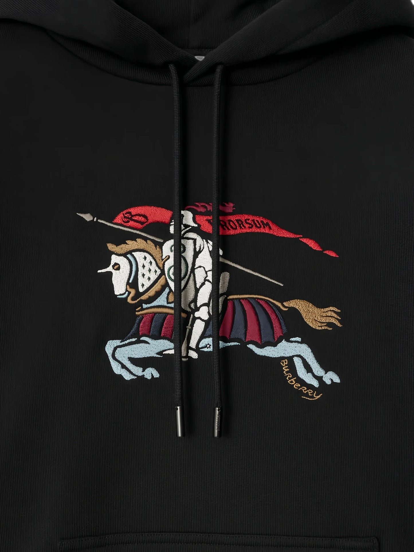 Equestrian Knight-embroidered hoodie