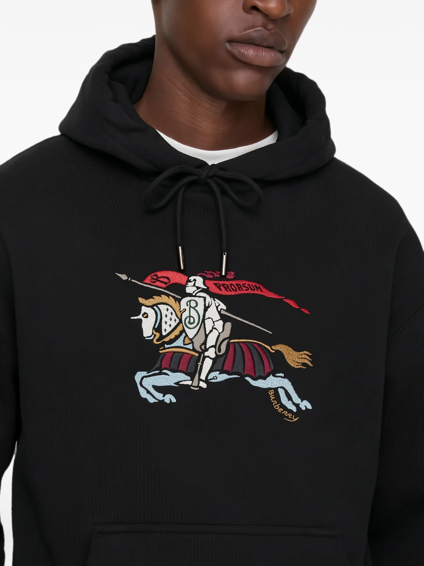 Equestrian Knight-embroidered hoodie