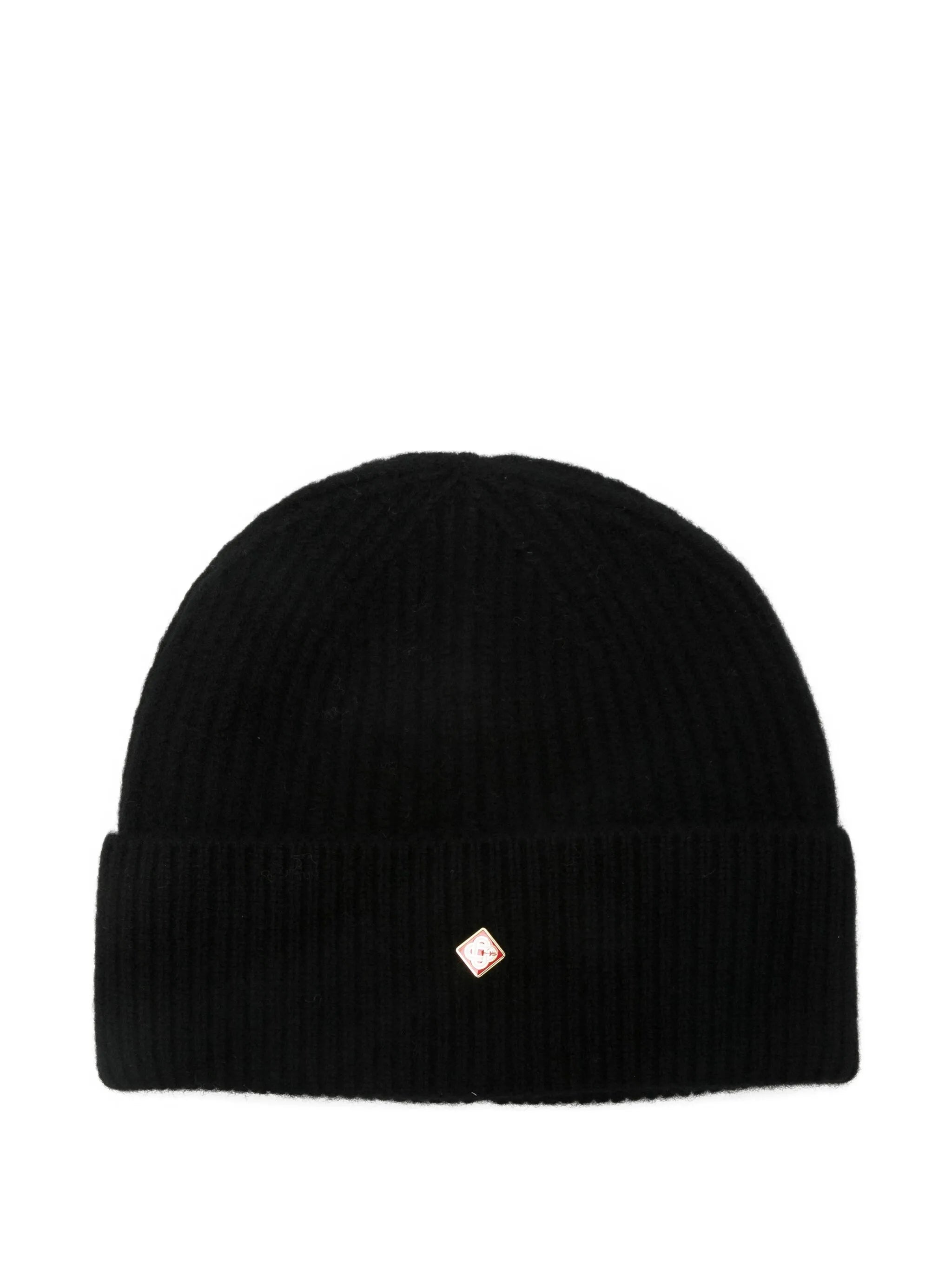 ribbed logo beanie