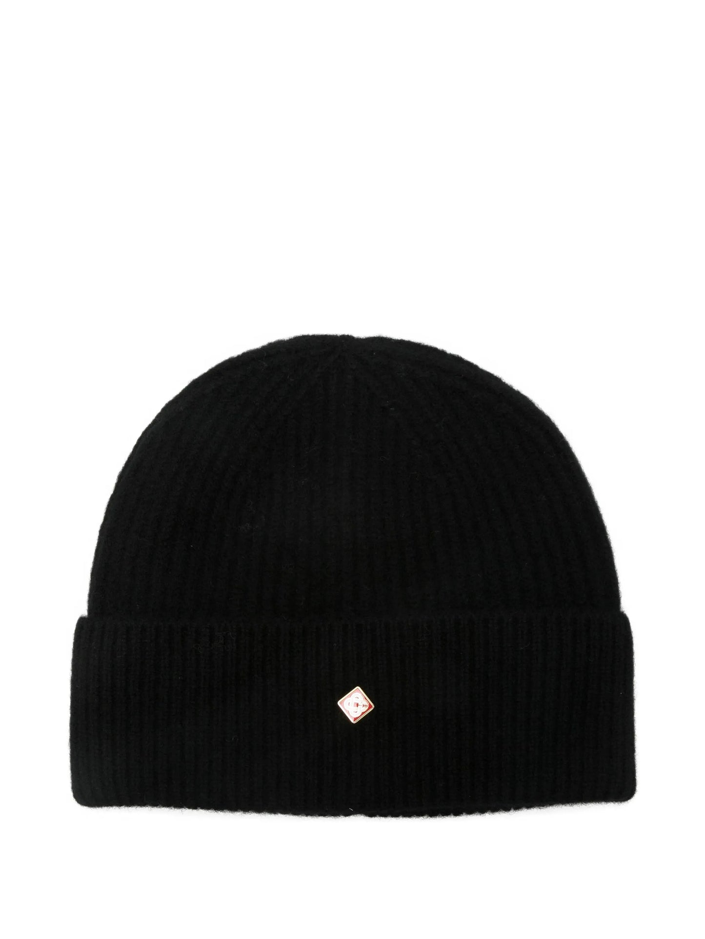ribbed logo beanie