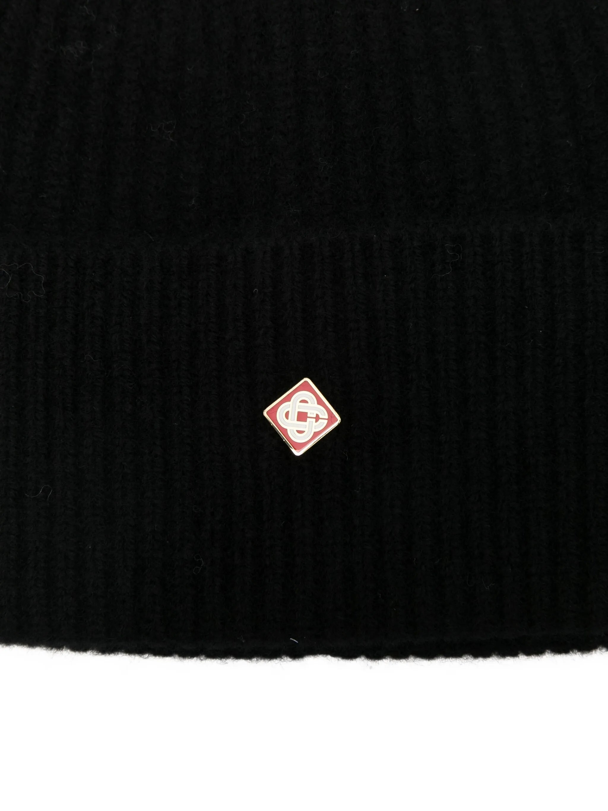 ribbed logo beanie