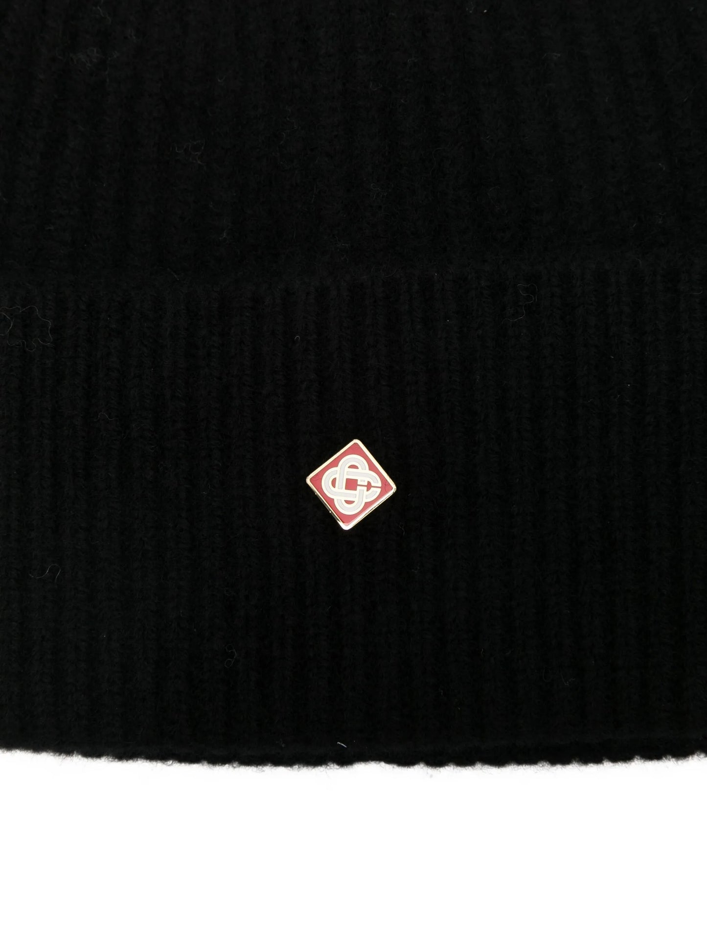 ribbed logo beanie