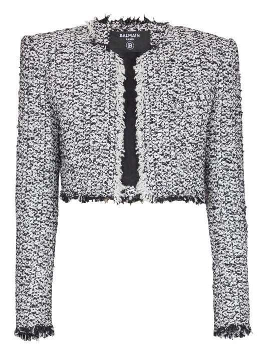 tweed fringed jacket