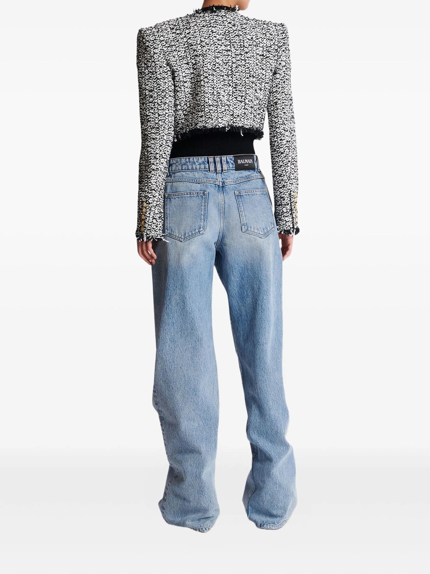 tweed fringed jacket