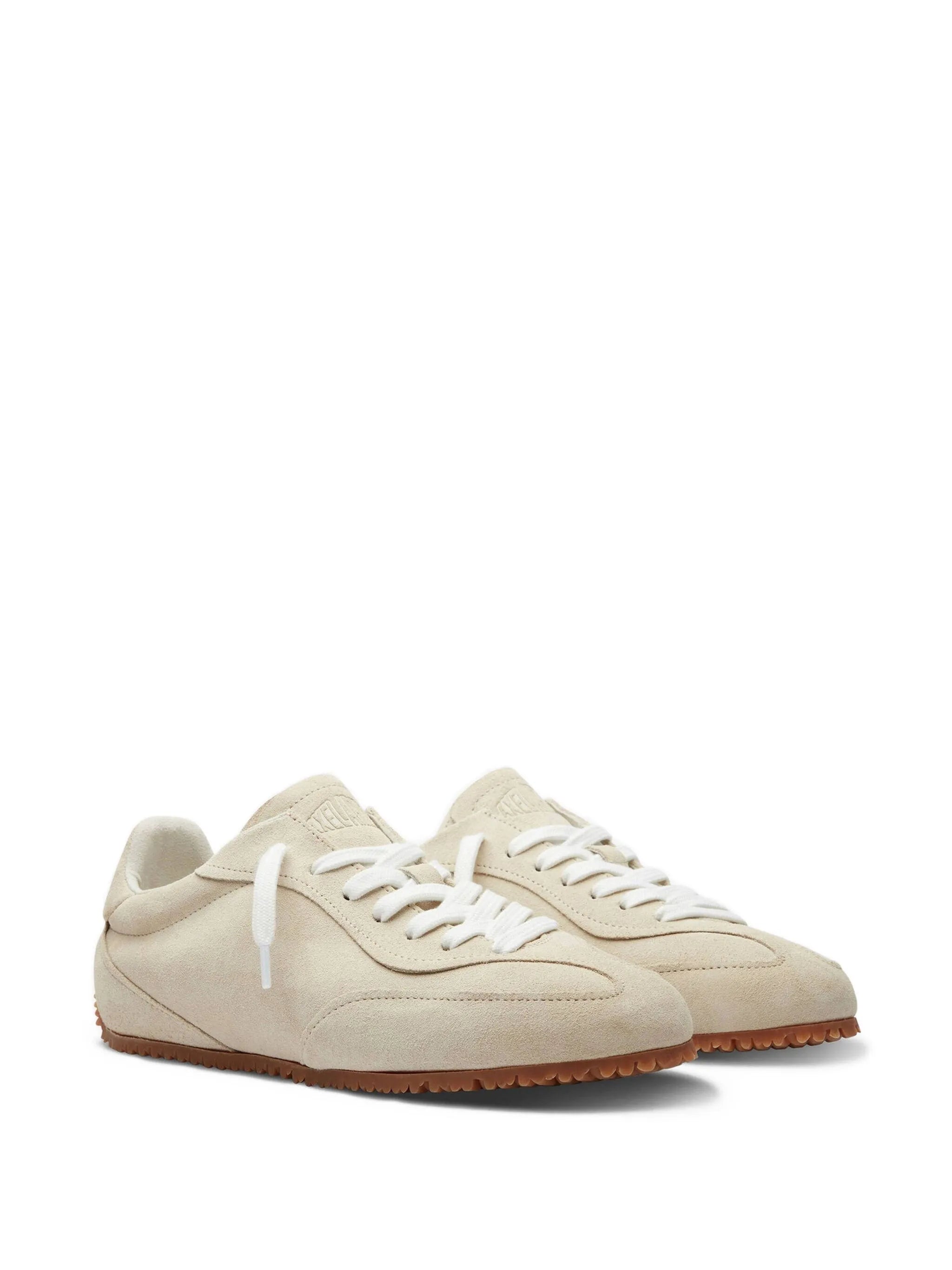 suede lace-up sneakers