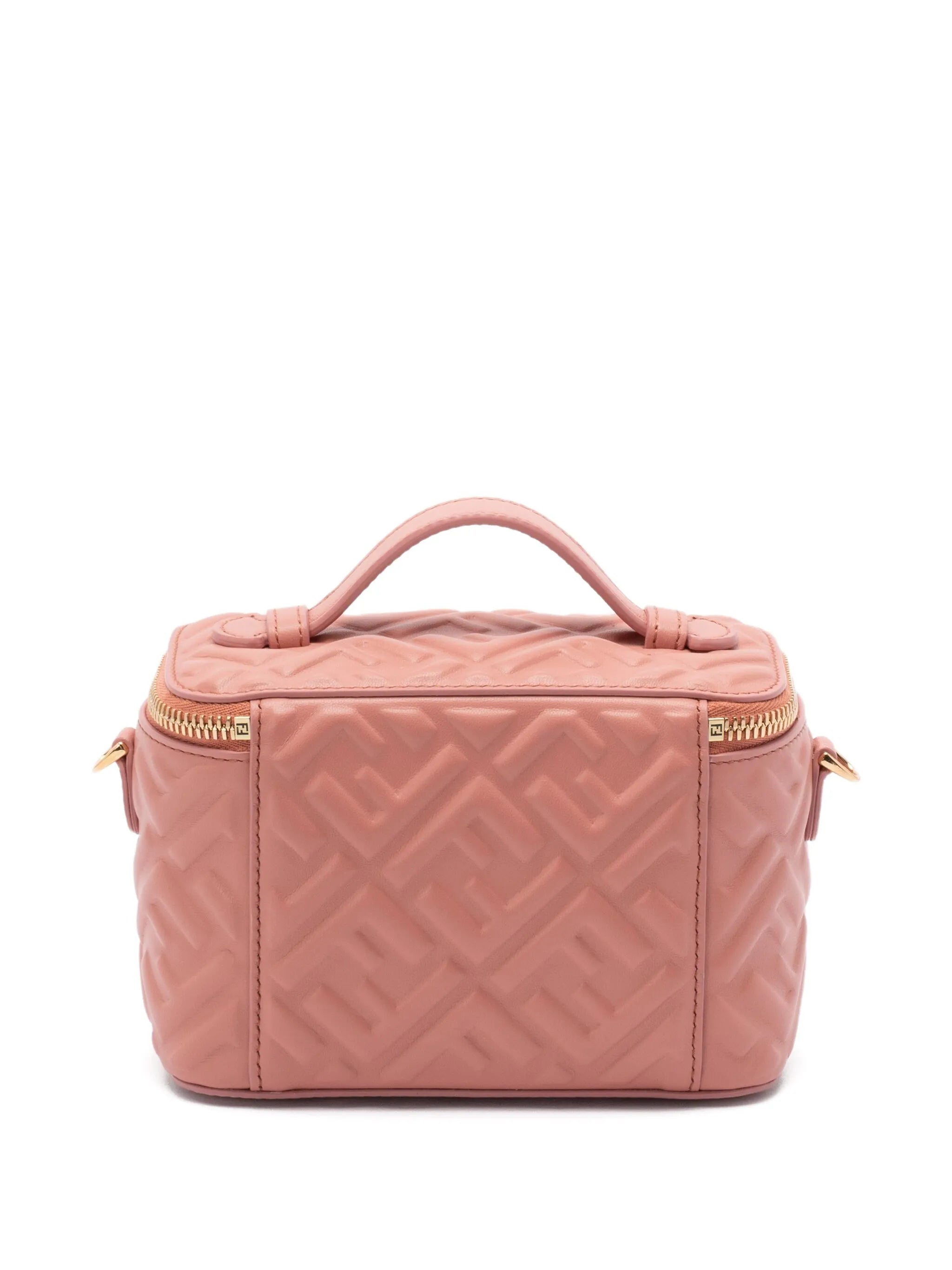 quilted top-handle make-up bag