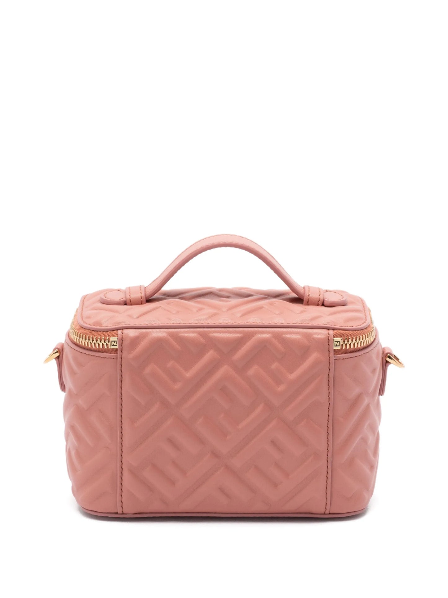 quilted top-handle make-up bag
