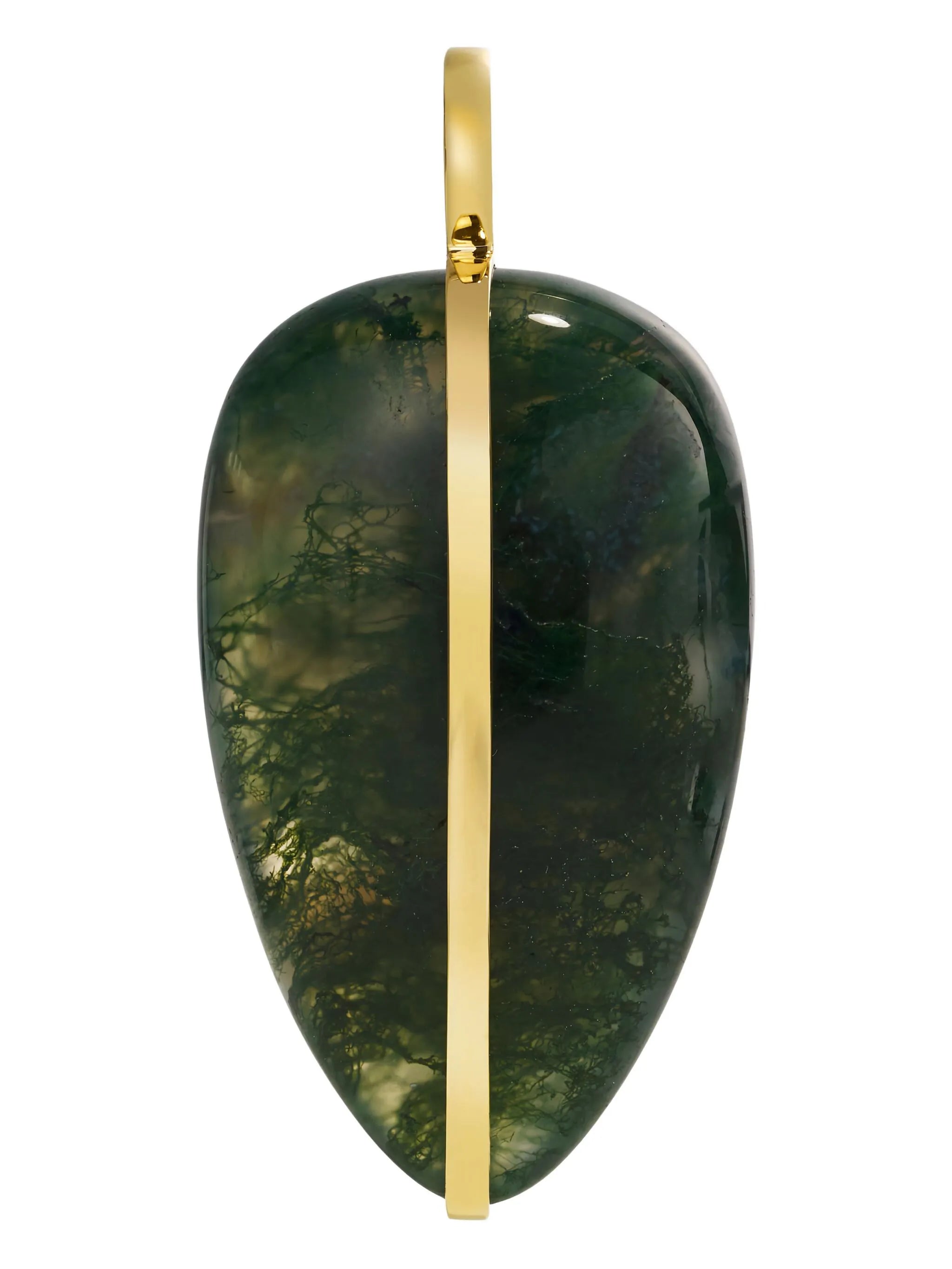 14ct chain necklace with agate pendant
