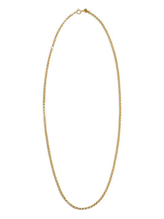 14CT yellow gold agate chain necklace