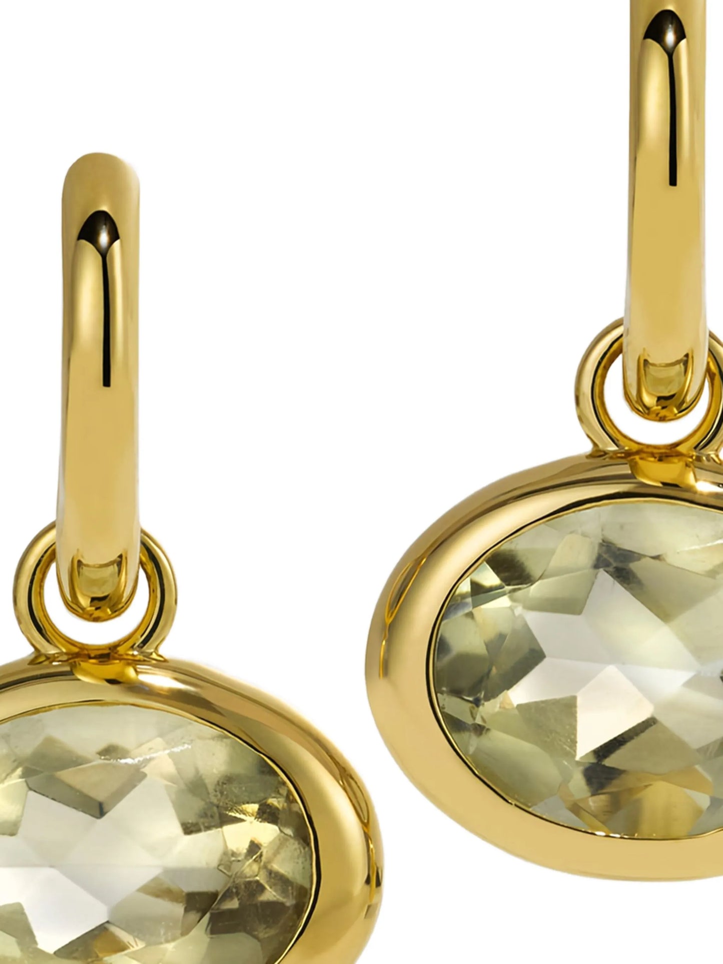 14K gold XL Orbit amethyst hoops