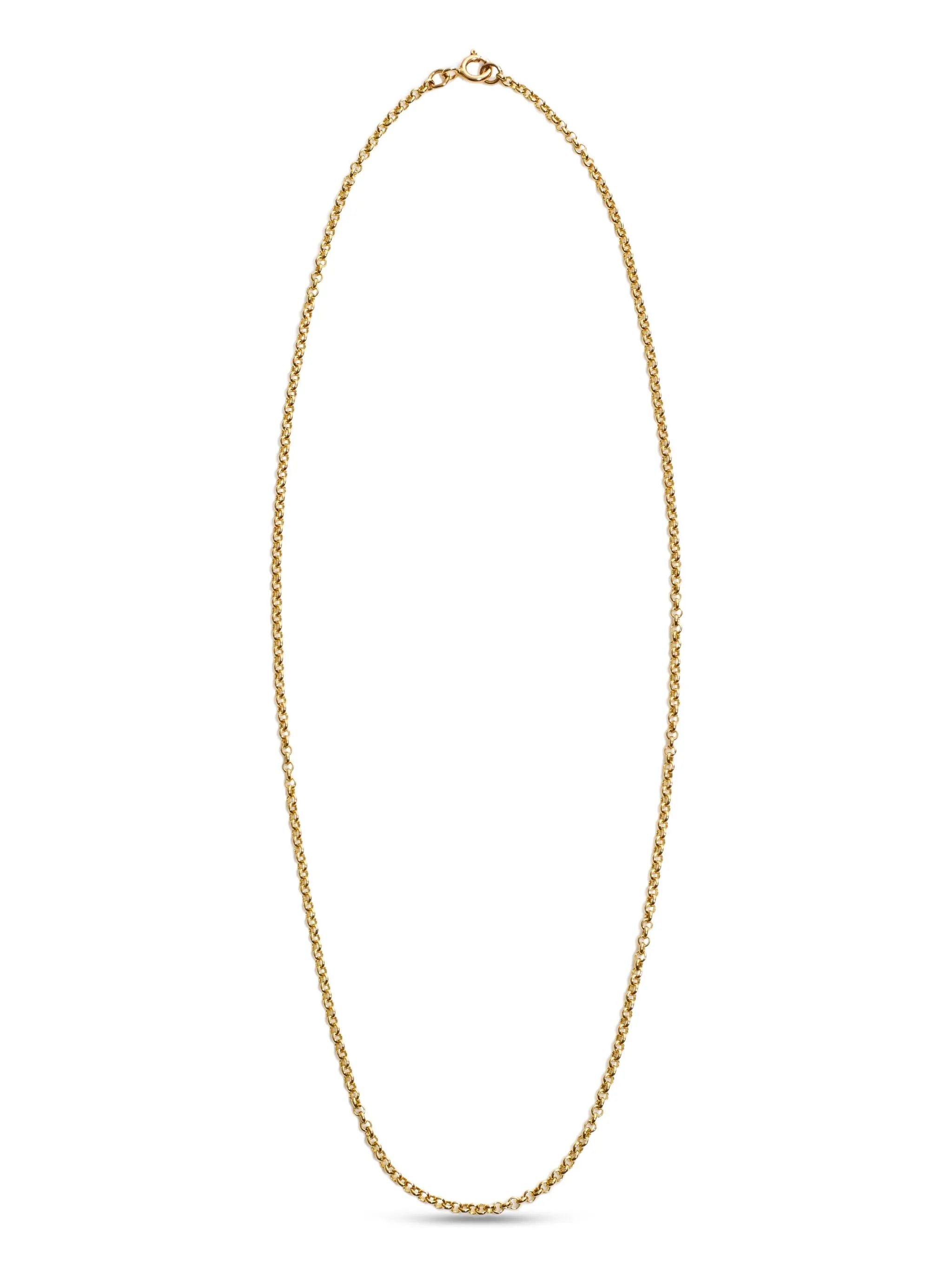 14K gold opal chain necklace