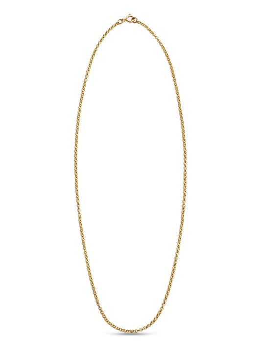14K gold opal chain necklace