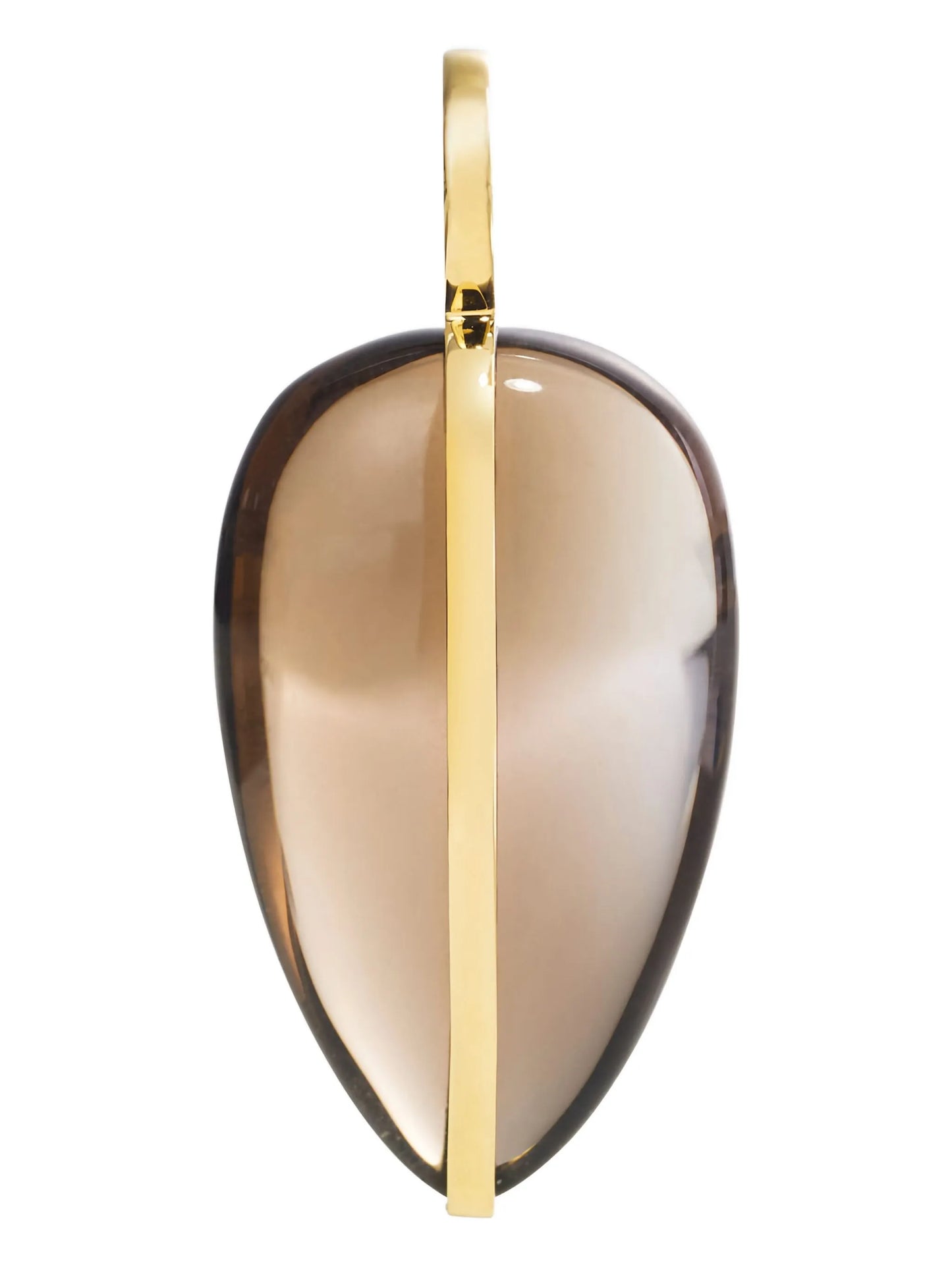 18K yellow gold quartz chain necklace