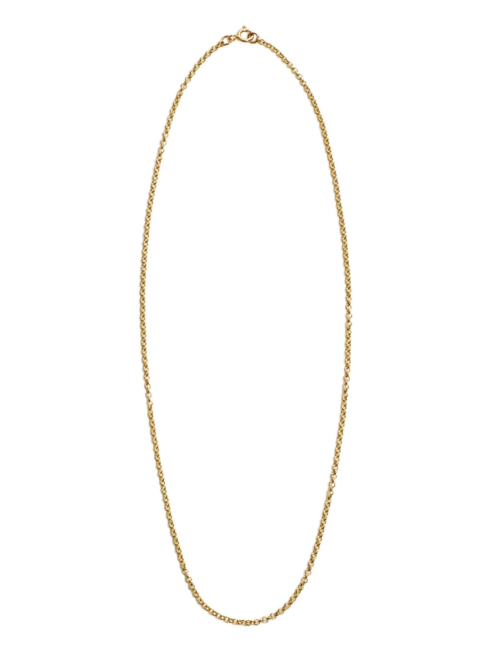 14K yellow gold carnelian belcher chain