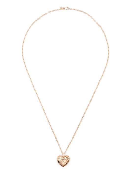 20K yellow gold Heart pendant necklace