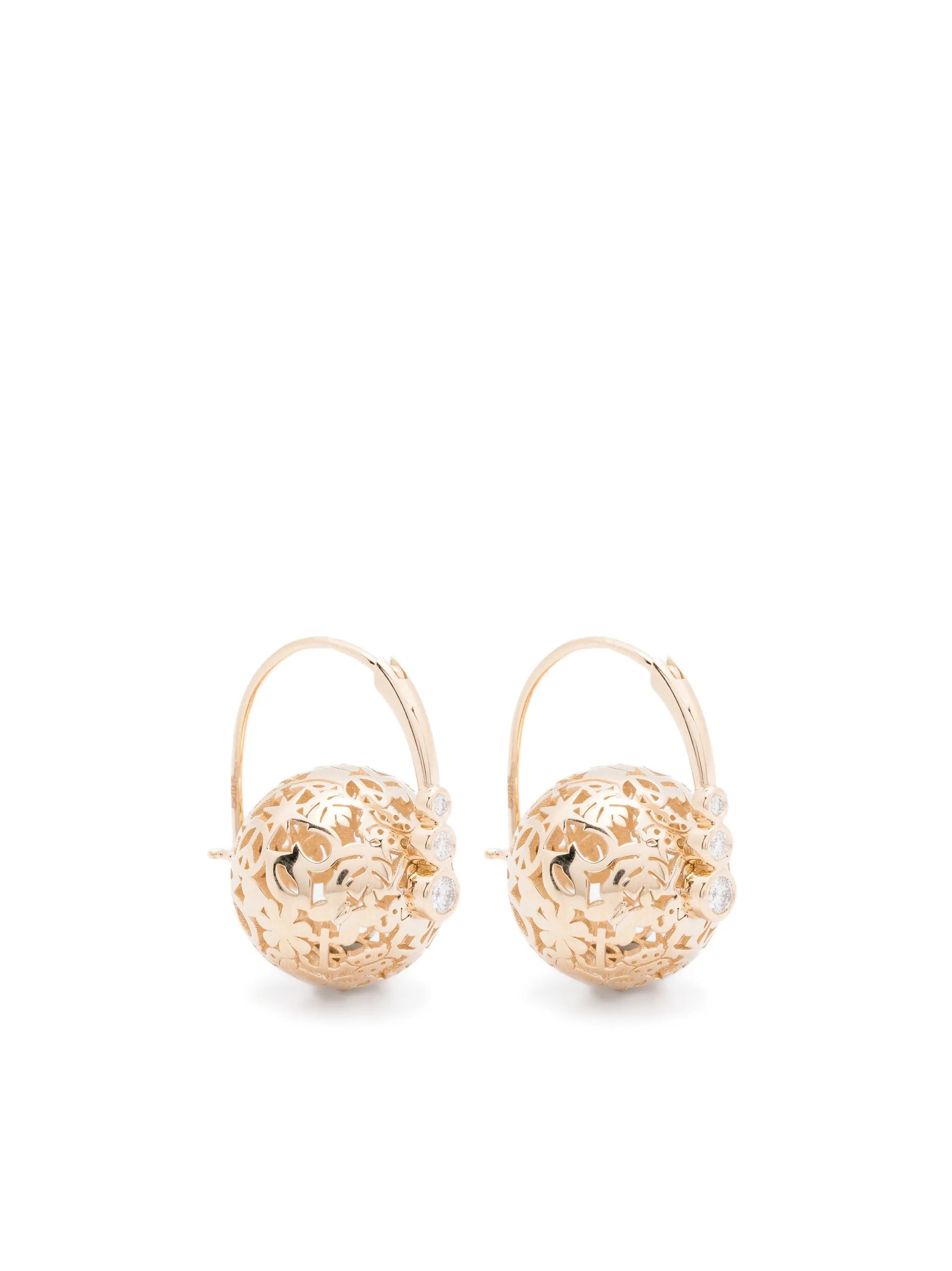 14K yellow gold Icon earrings