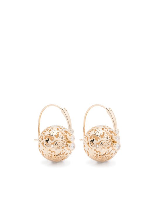 14K yellow gold Icon earrings