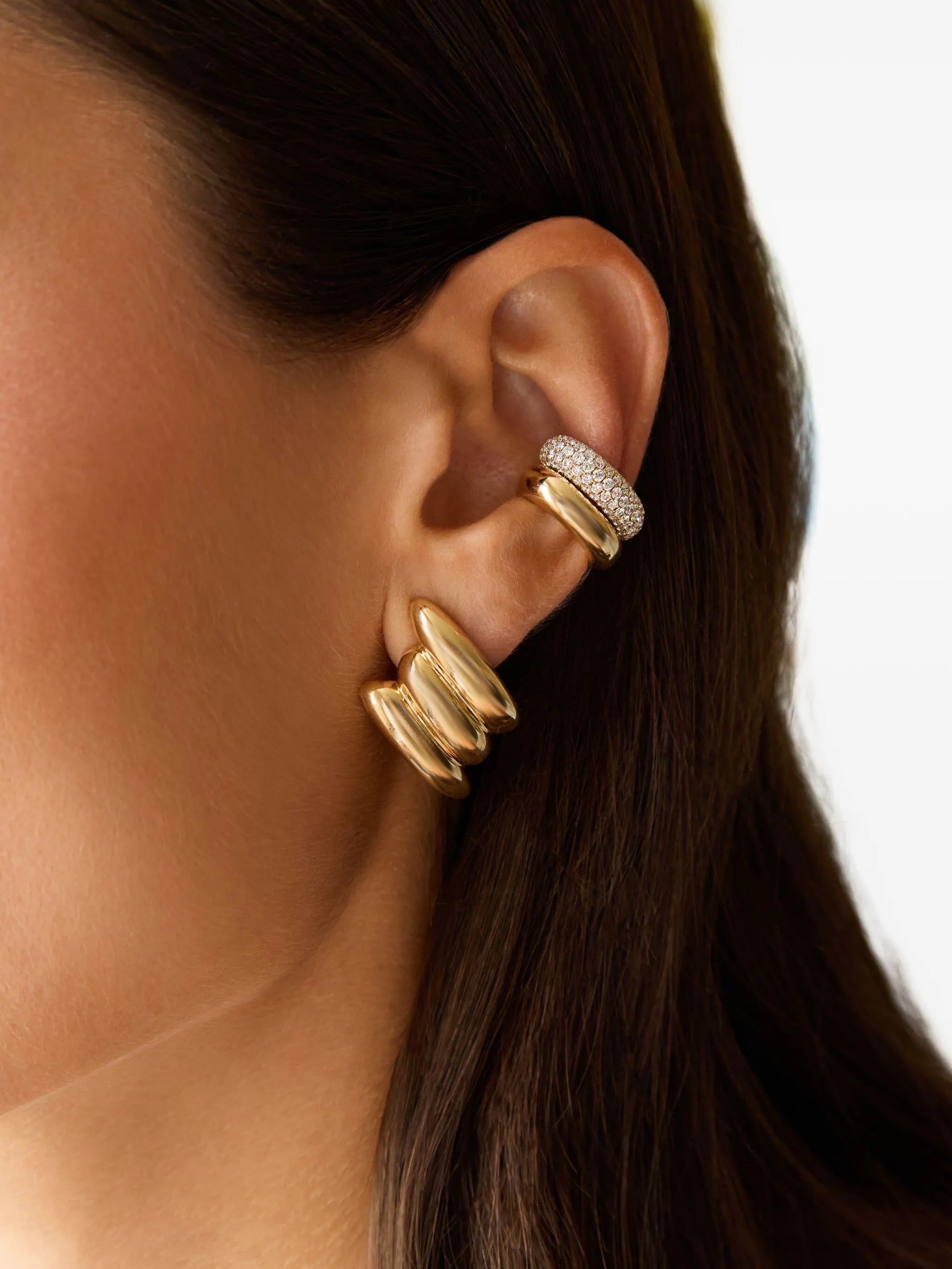 18K yellow gold Claire earrings