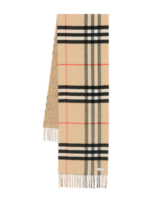double-sided cashmere scarf