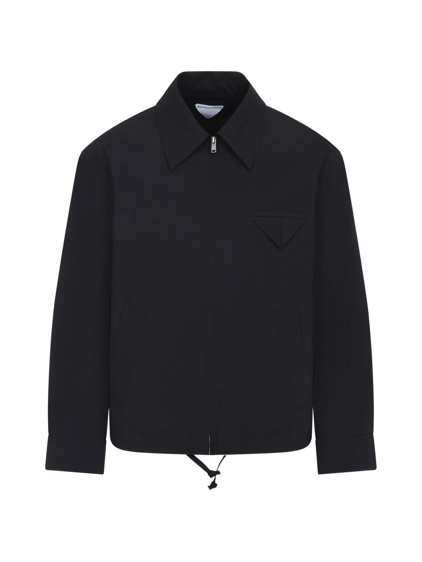 polo-collar wool jacket