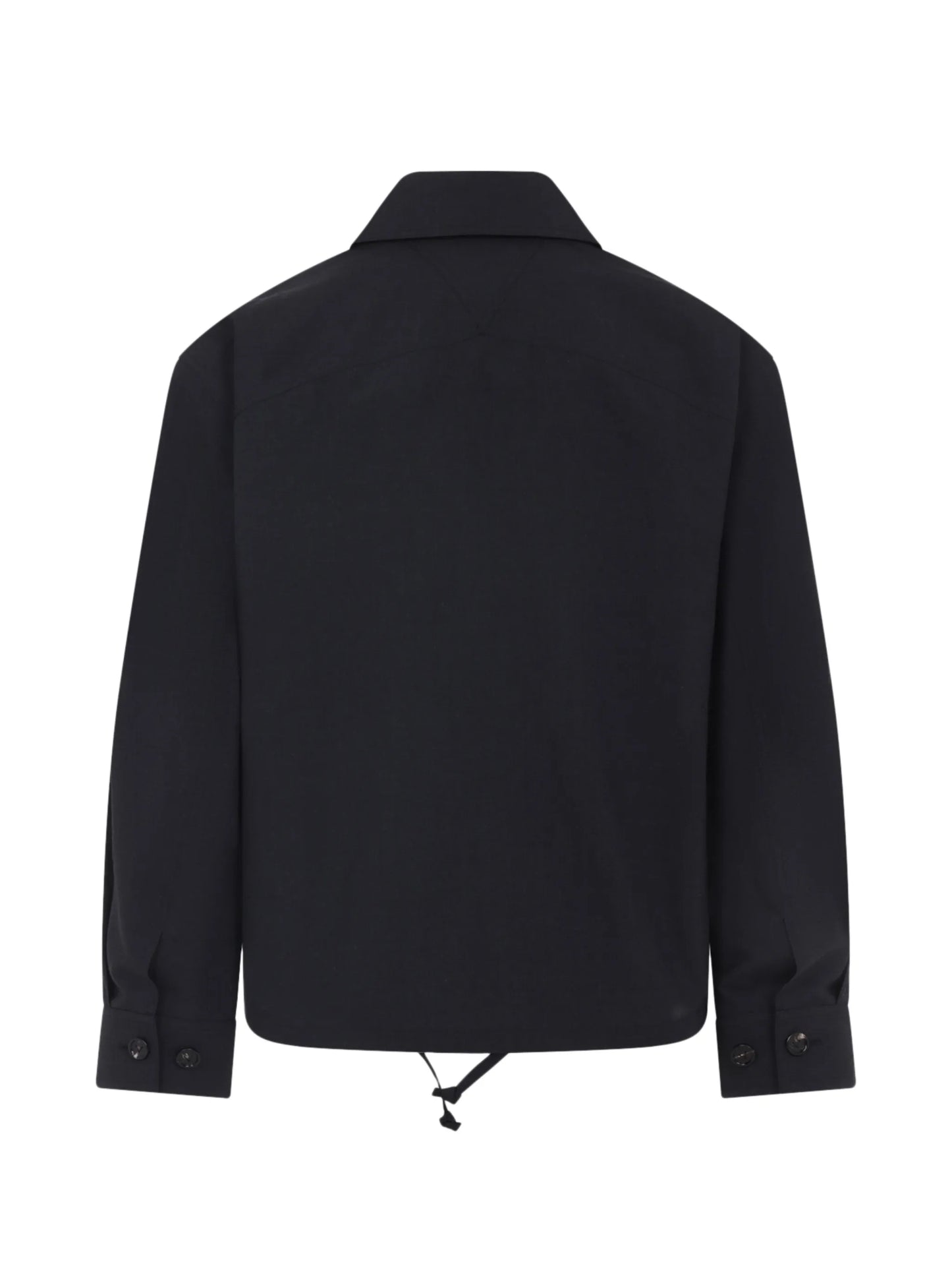 polo-collar wool jacket