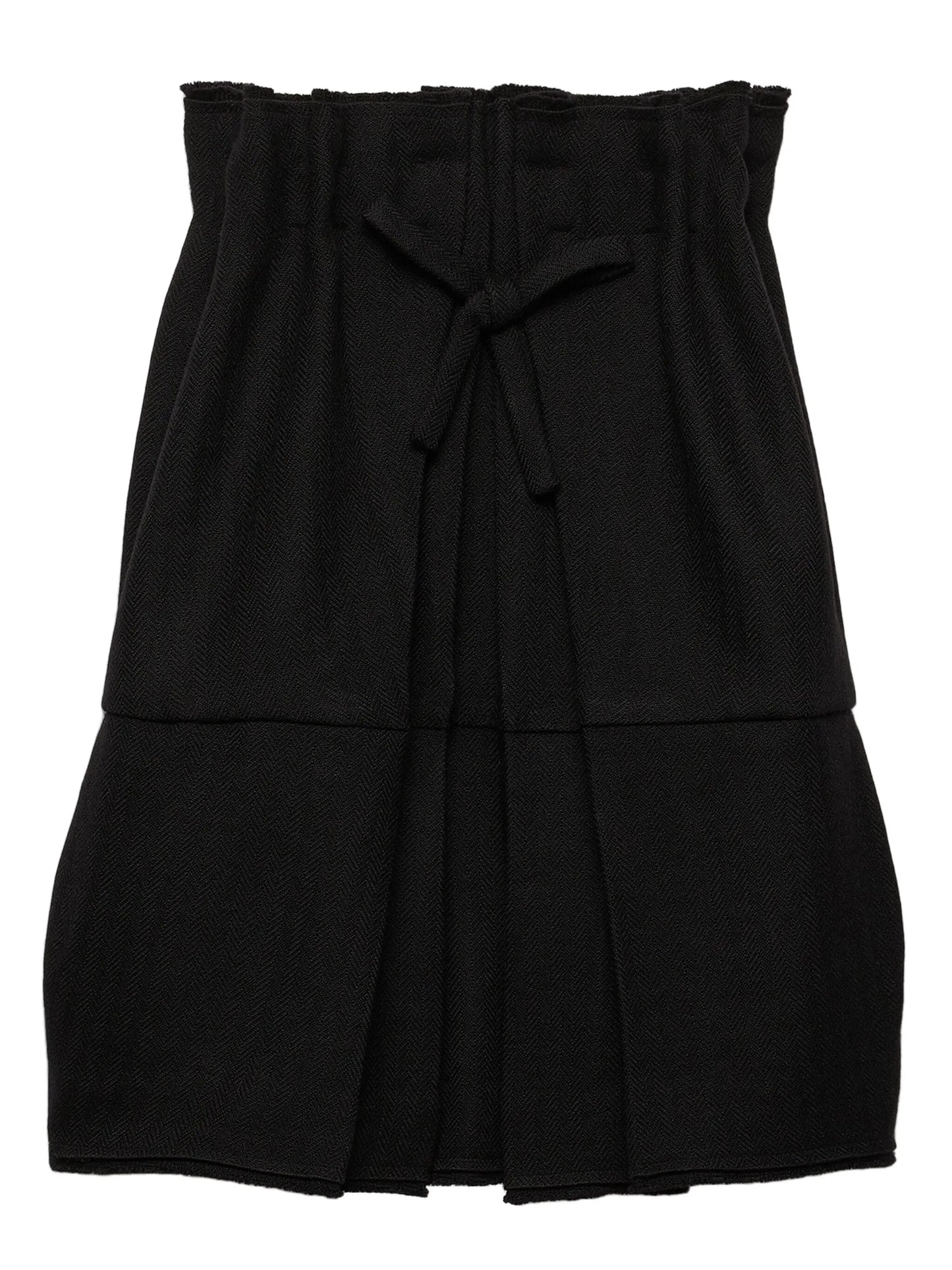 bow-detailed pleated dress