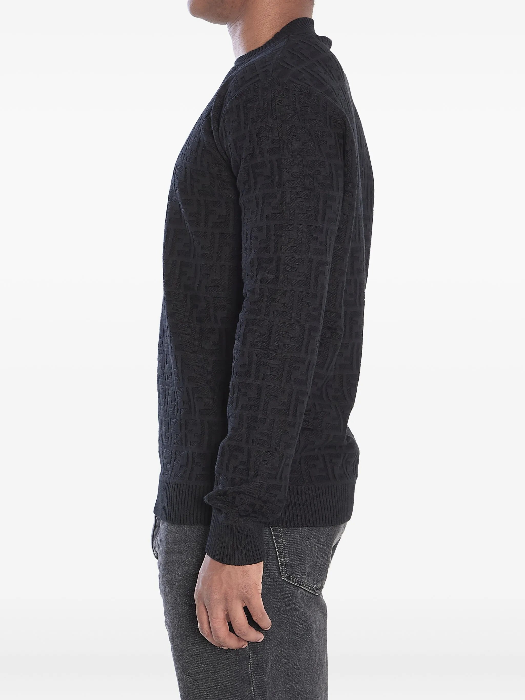FF-monogram crew-neck sweater