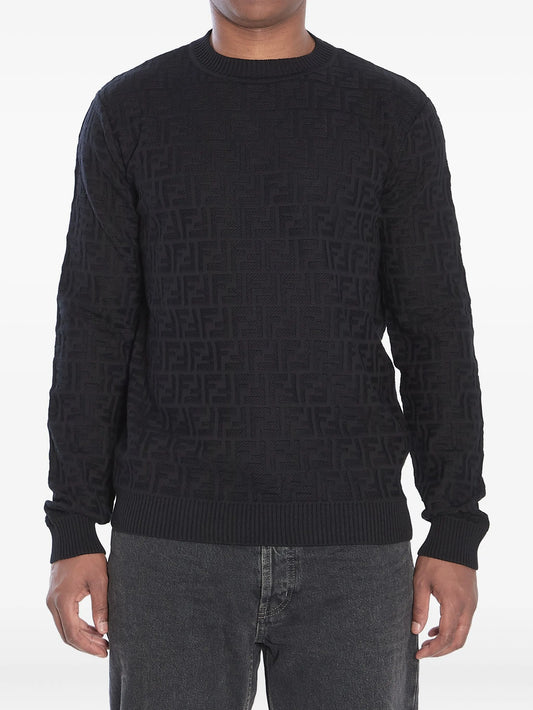 FF-monogram crew-neck sweater