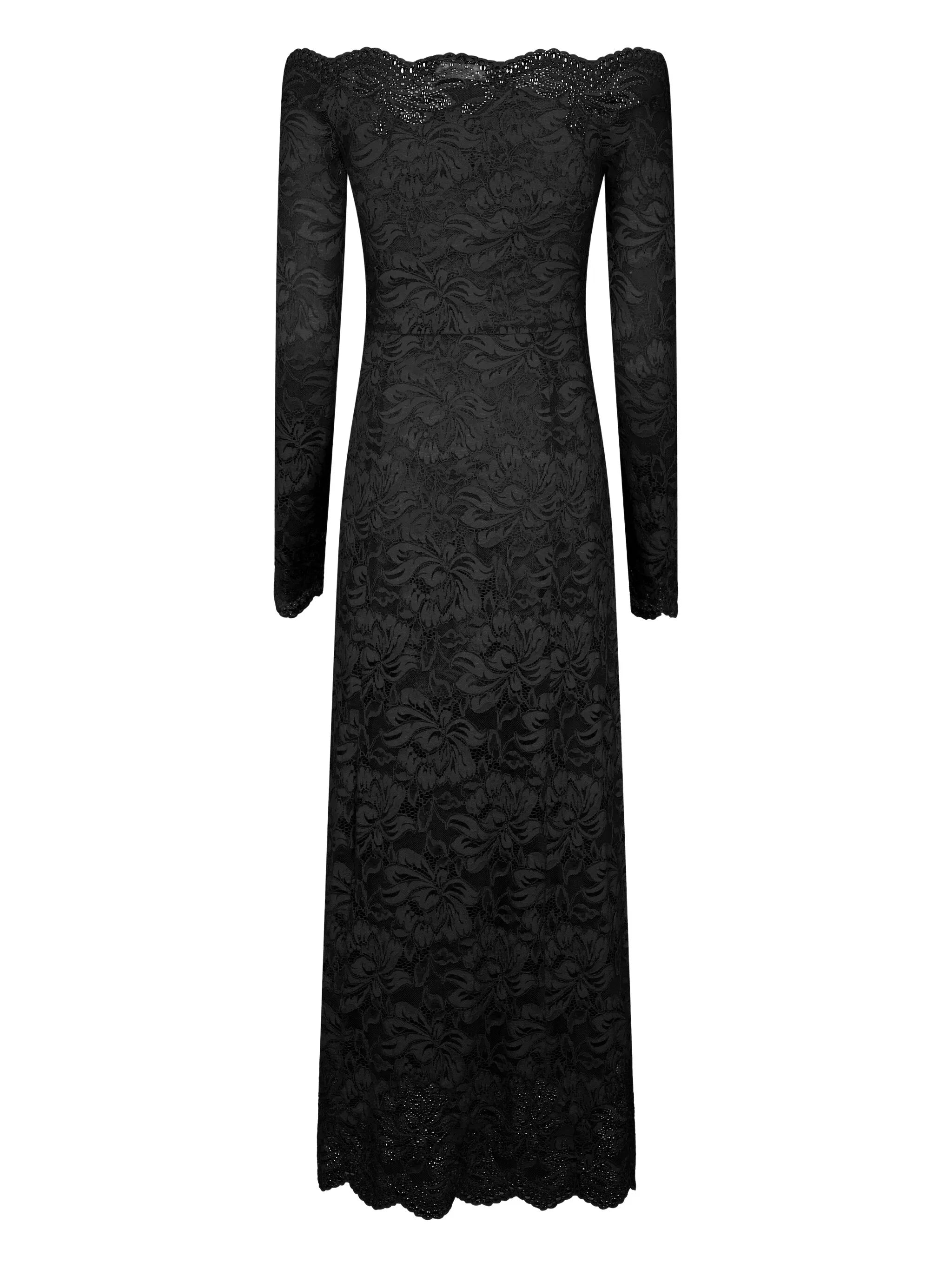 lace floral midi dress