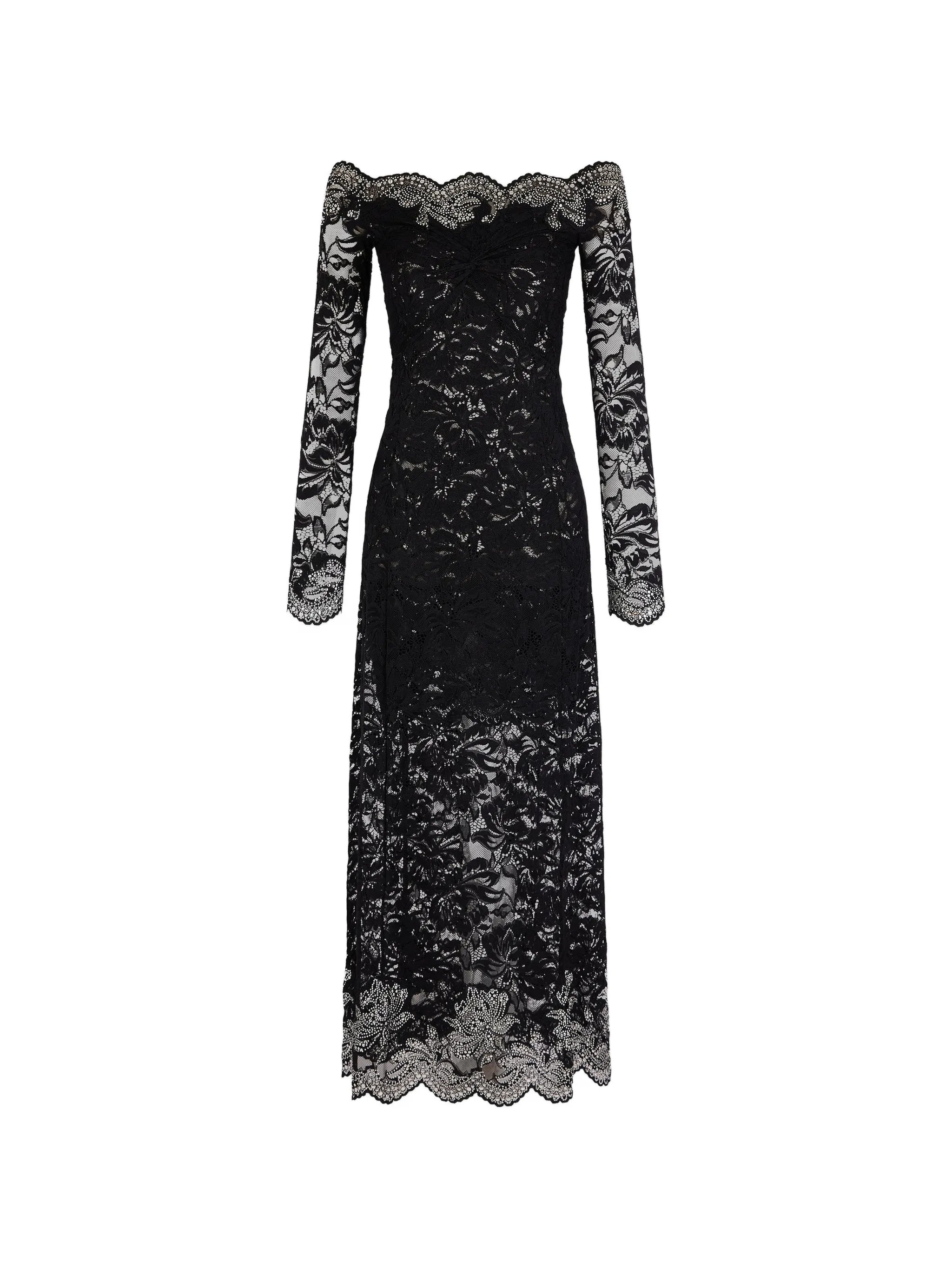 long dress in lace