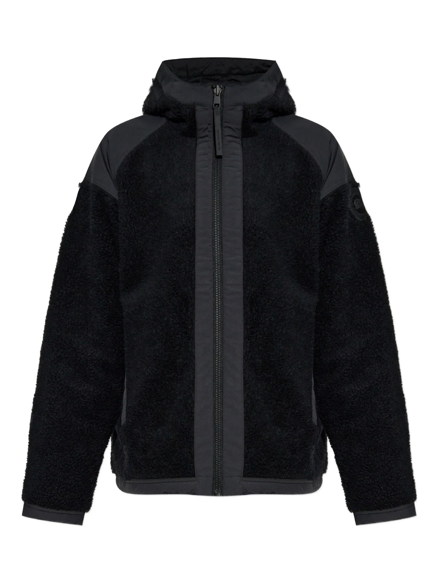 logo-patch fleece jacket