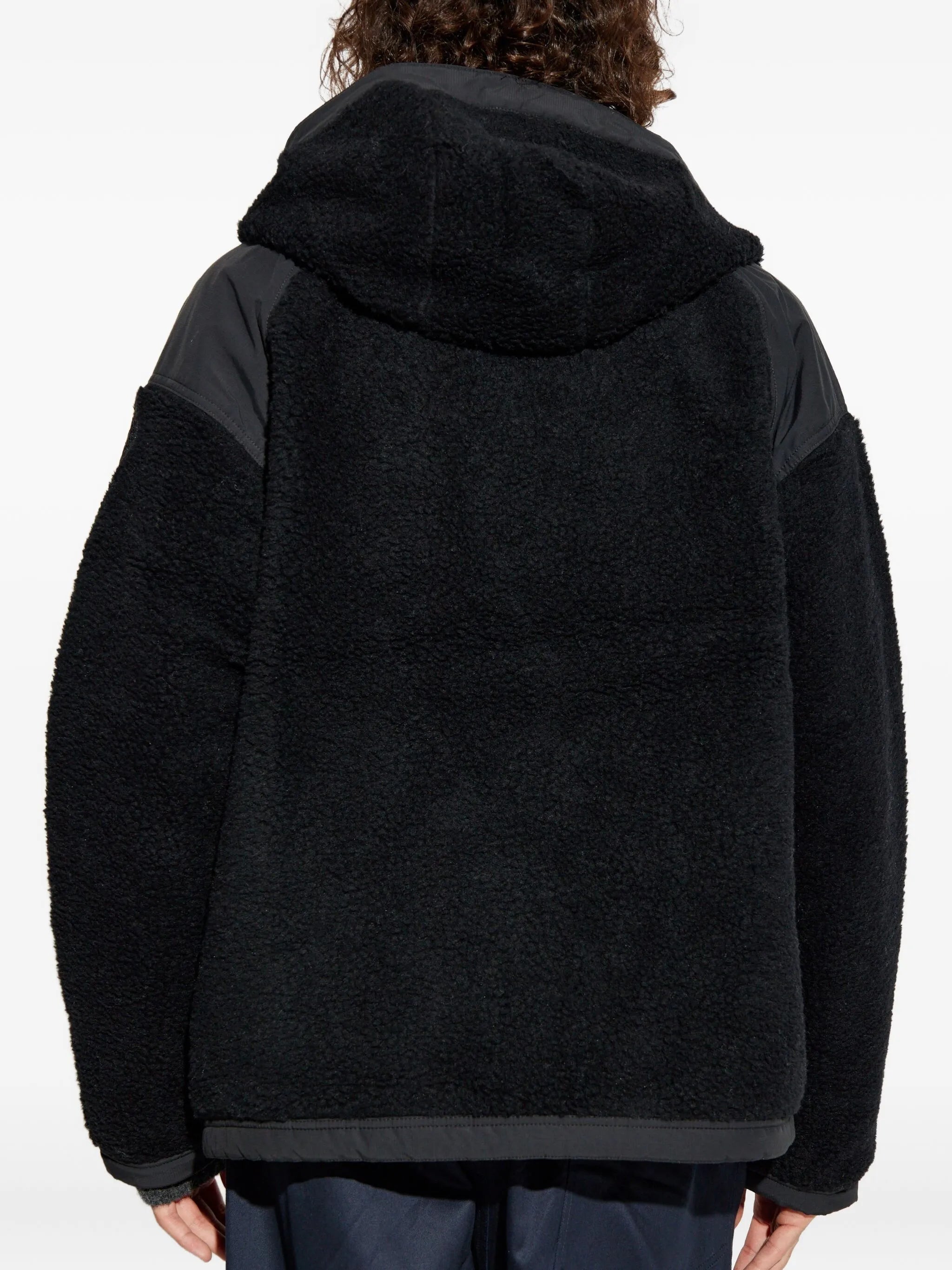 logo-patch fleece jacket