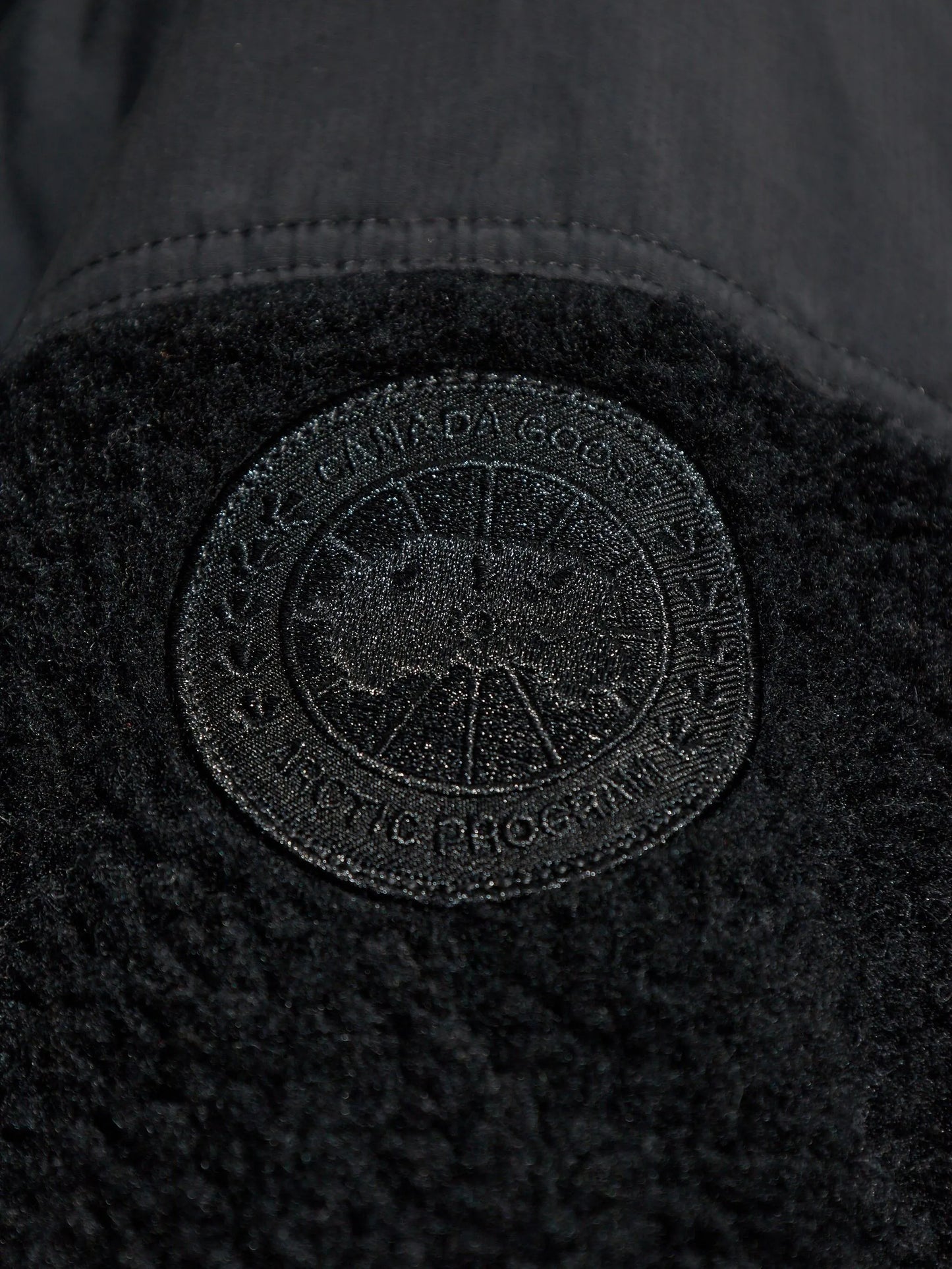logo-patch fleece jacket
